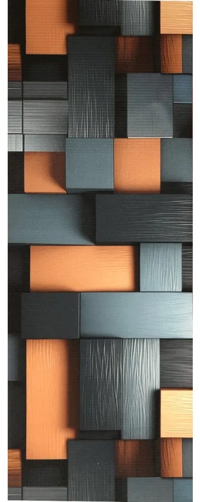 Passatoia Cucina Design Geometrico Effetto Tridimensionale h. 52 cm