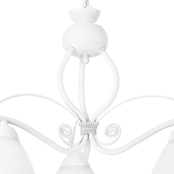 Lampadario a sospensione con catena RETRO II 3xE27/60W/230V bianco