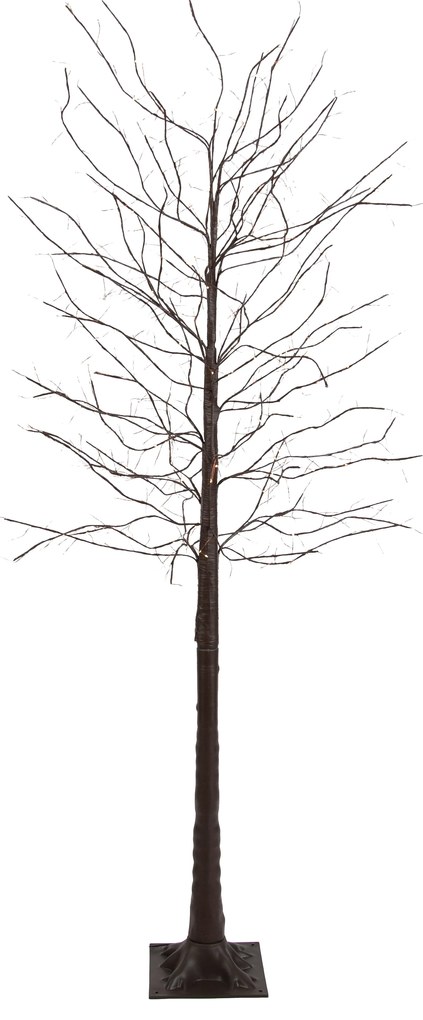 Lampada da terra natalizia albero marrone 180 cm con LED e timer IP44 - Ki