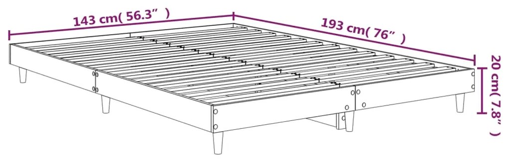 Giroletto Bianco 140x190 cm in Legno Multistrato