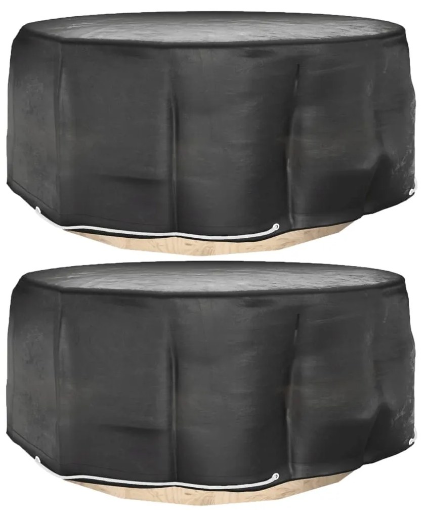 Coperture Mobili Da Giardino 2pz 10 Occhielli Ø260x90cm Rotonde /