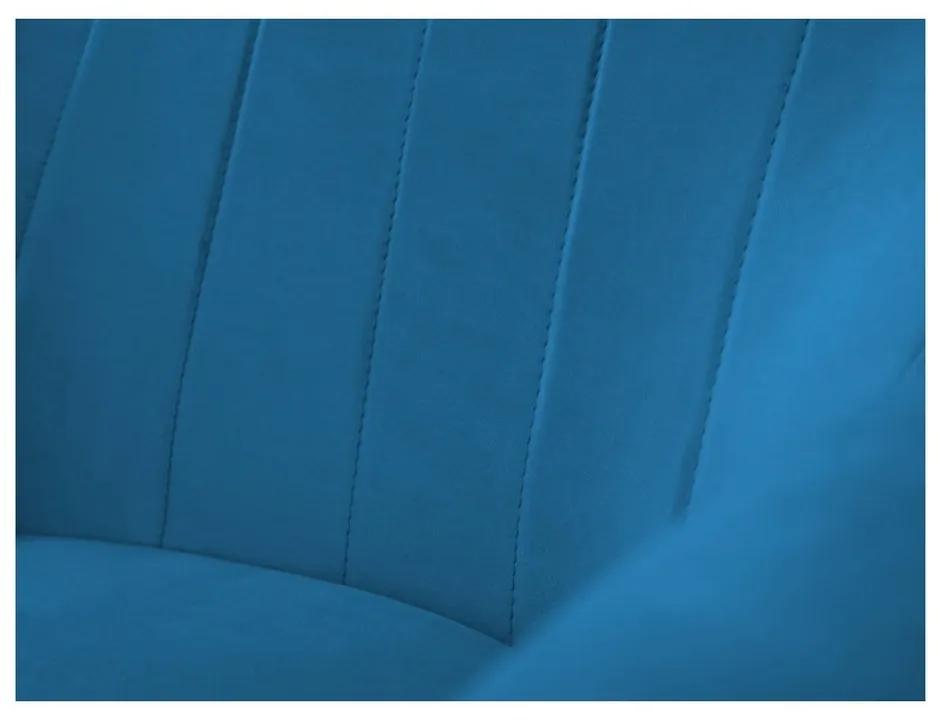 Poltrona in velluto blu Benito - Mazzini Sofas