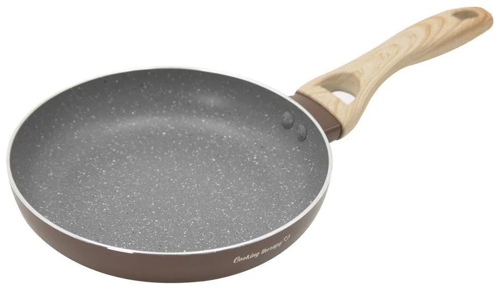 Padella 20 cm scritta marrone Cooking Therapy