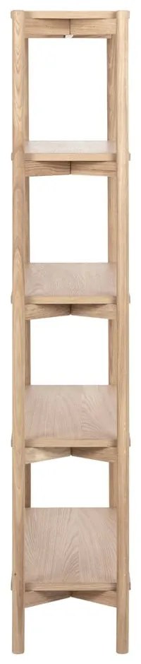 Libreria di colore naturale con effetto rovere 86x160x30 cm Braidwood – Actona