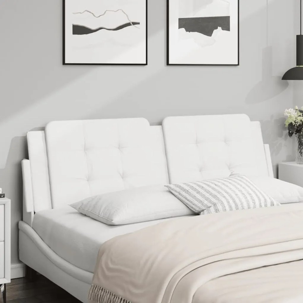 Cuscino Testiera Bianco 160 Cm İn Similpelle /