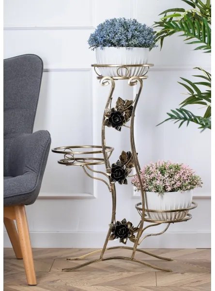 Portafiori 100x70 cm oro