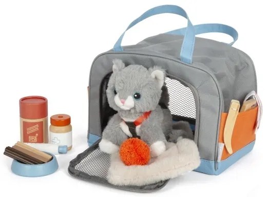 Small Foot - Peluche gatta con kit di cura