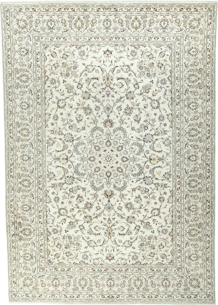 Kashan Tappeto persiano 350x250 Beige (Iran) Annodato A Mano