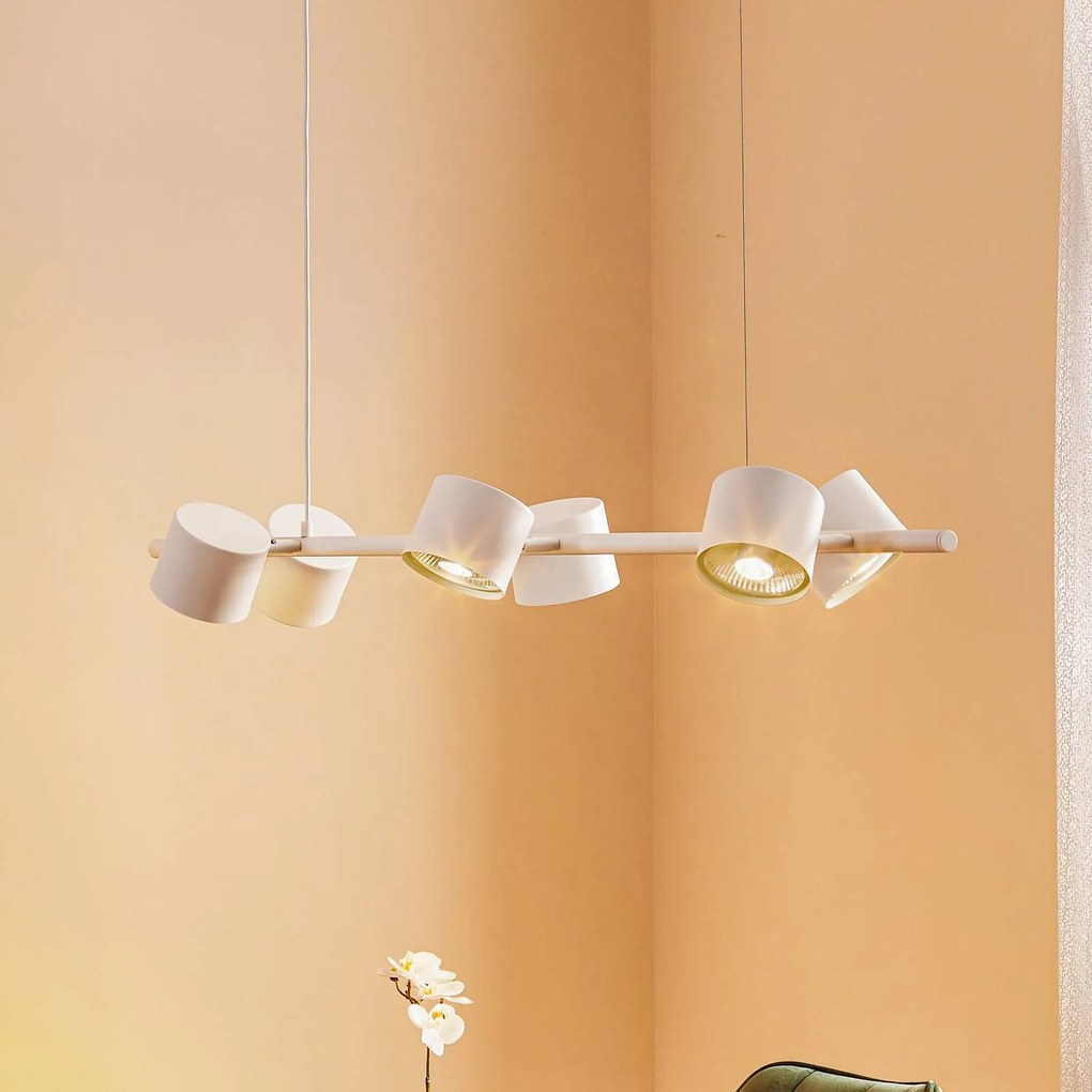 ALDEX Lampada a sospensione Bot, bianco, 6 luci