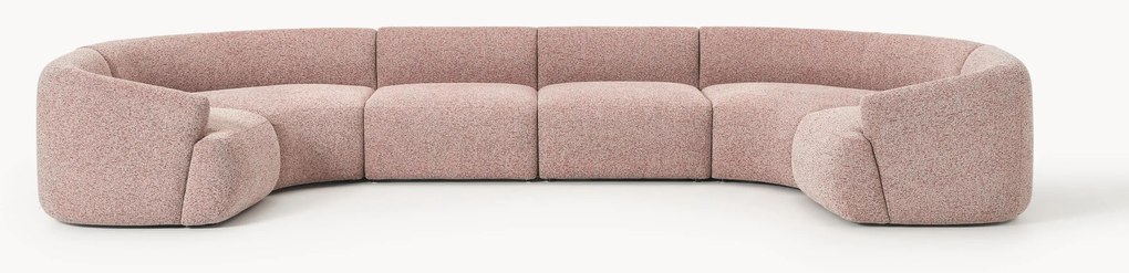 Divano angolare XL componibile in bouclé Sofia