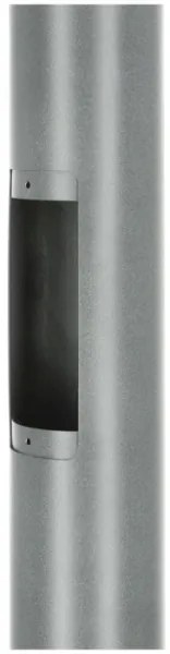 Asta metallica per palo d'illuminazione esterna BASE 3 m grigia