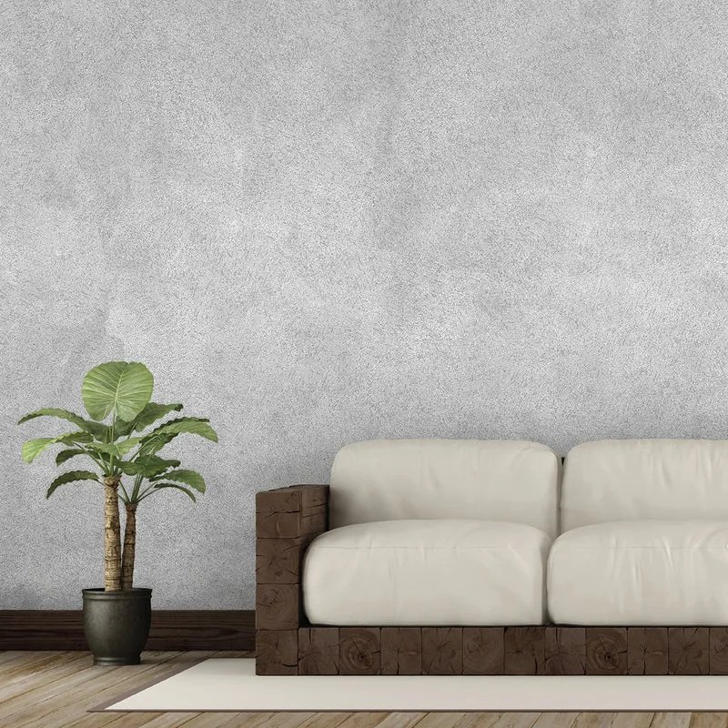 Pittura decorativa GECKOS sabbiato grigio argento medio 4 l