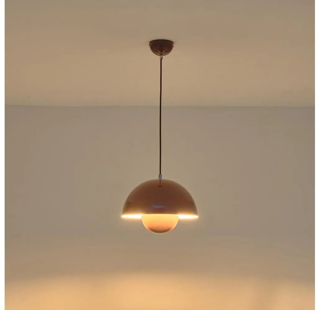 Lampadario a sospensione con filo 1xE27/15W/230V rosso