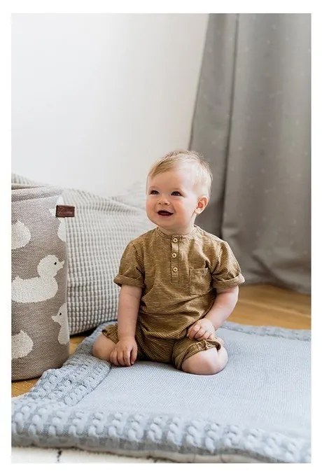 Tappeto da gioco in cotone grigio, 70 x 90 cm - Kindsgut