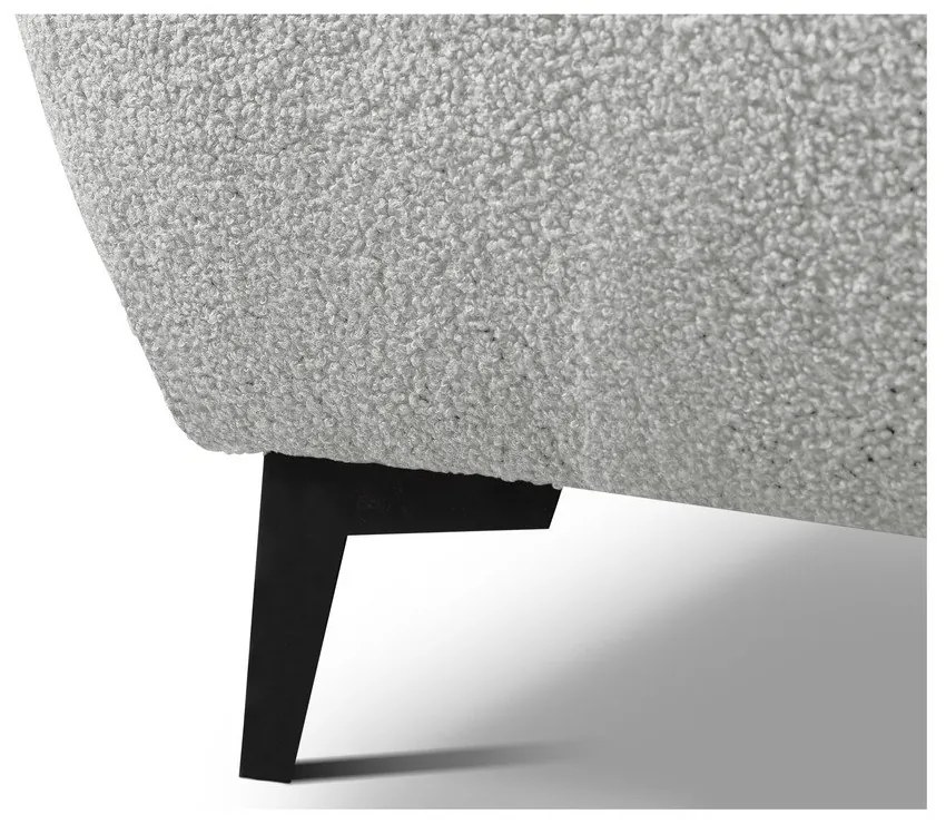 Letto matrimoniale imbottito grigio chiaro con contenitore con rete inclusa 180x200 cm Makapu – Makamii