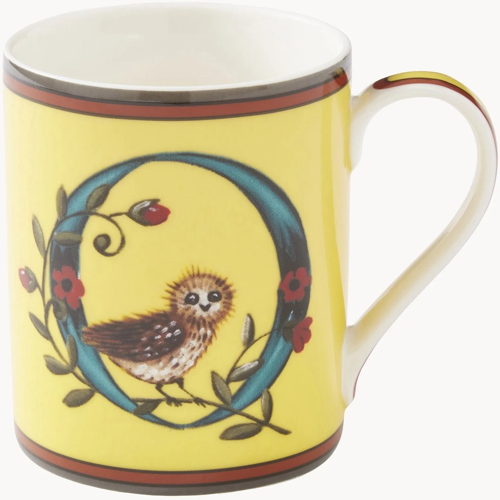 Tazza in Fine China Alphabet A