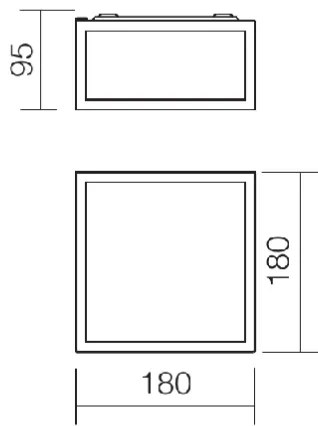 Redo 01-1236 - Plafoniera LED da bagno EGO 12W/230V IP44, cromo lucido