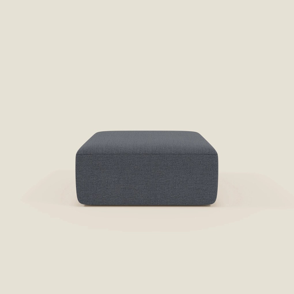 BonBon pouf divano modulare in 2 dimensioni in tessuto smacchiabile T23 blu grafite