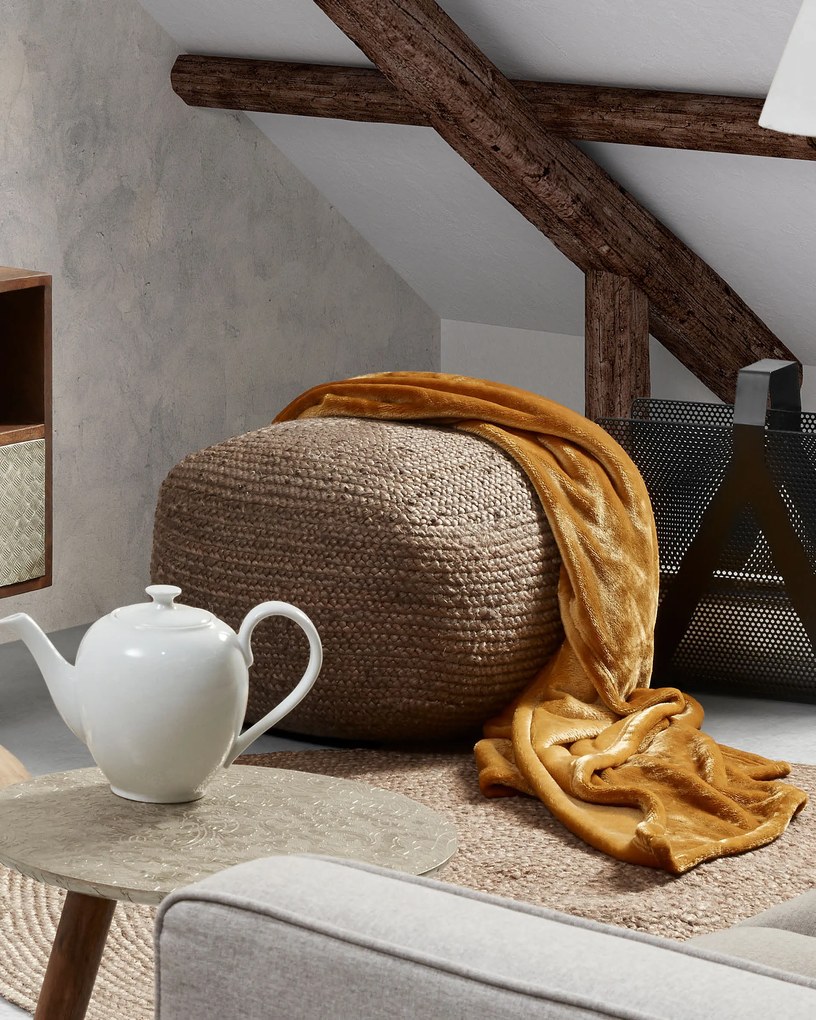 Kave Home - Pouf quadrato Doc 50 x 50 cm