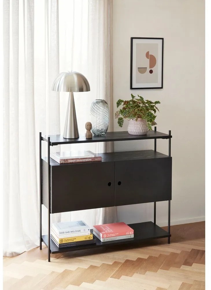 Vaso in vetro grigio fatto a mano Lara - Hübsch