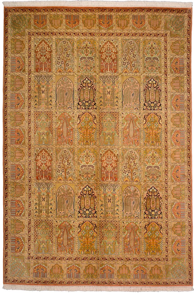 Tappeto orientale 220x320 Beige (Indian) Annodato A Mano