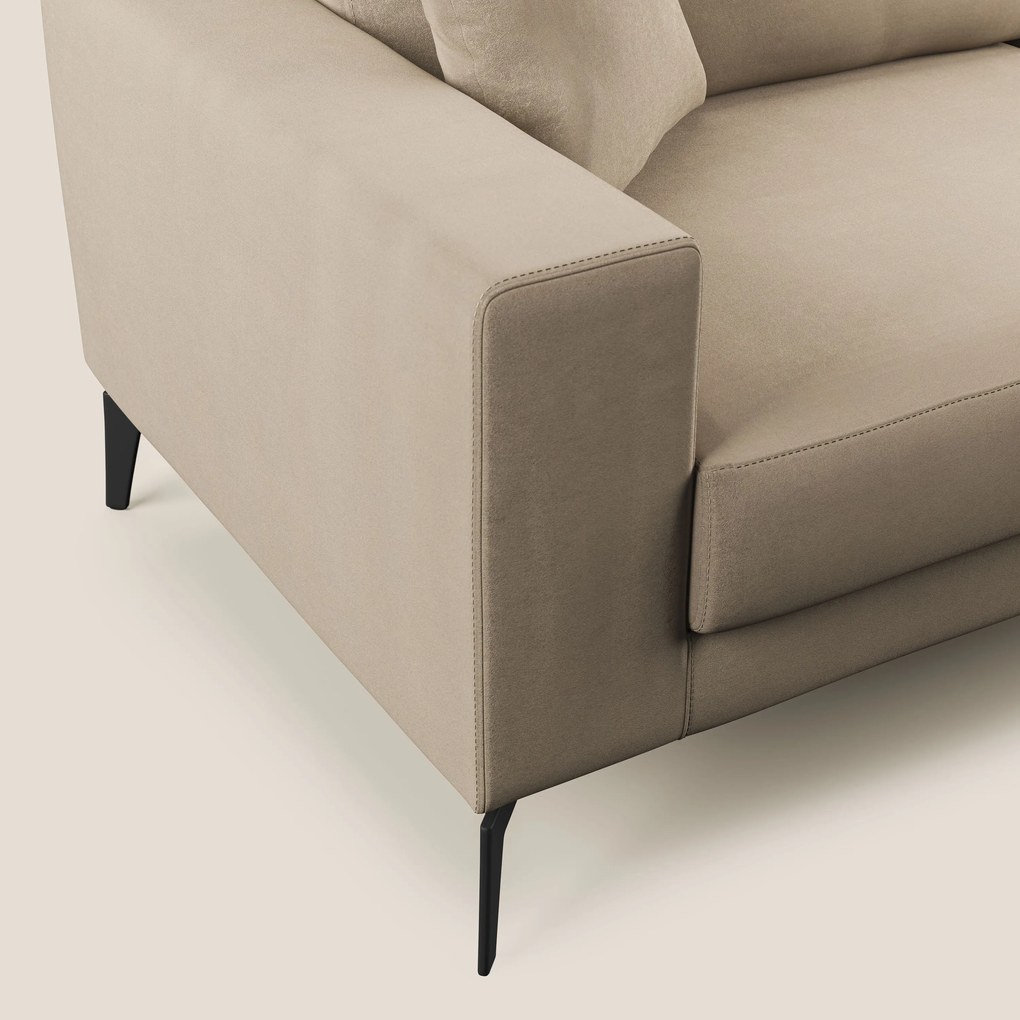 Prestige divano moderno in microfibra smacchiabile T11 tortora