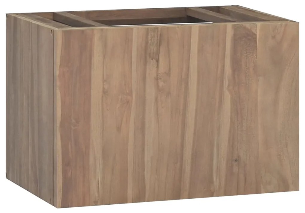Mobile Da Bagno A Parete 60x39x40 Cm İn Legno Massello Di Teak /
