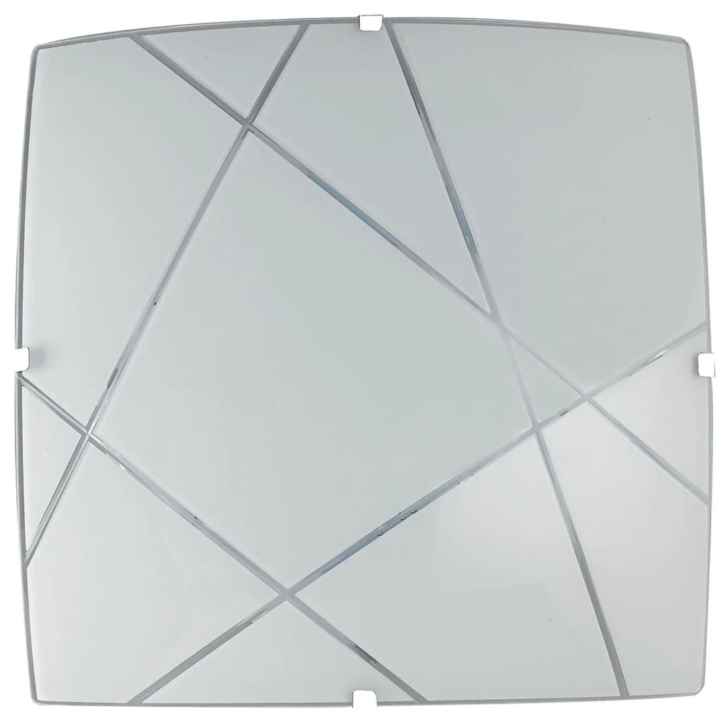 Lampadario Plafoniera Led Alexia Ceiling Lamp Colore Bianco 15W Mis 30 x 30 cm