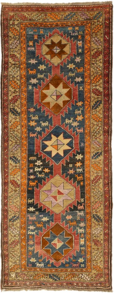 Meshkin Tappeto 110 x 300 (Iran) Annodato A Mano