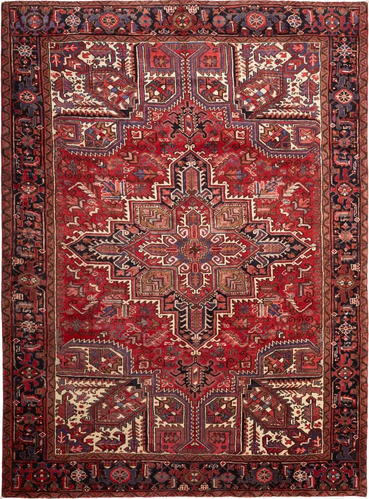 Heriz Tappeto persiano 220x290 Rosso (Iran) Annodato A Mano