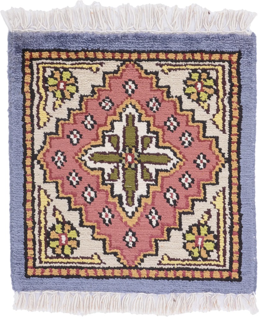 Agra Tappeto orientale 30 x 30 (Indian) Annodato A Mano