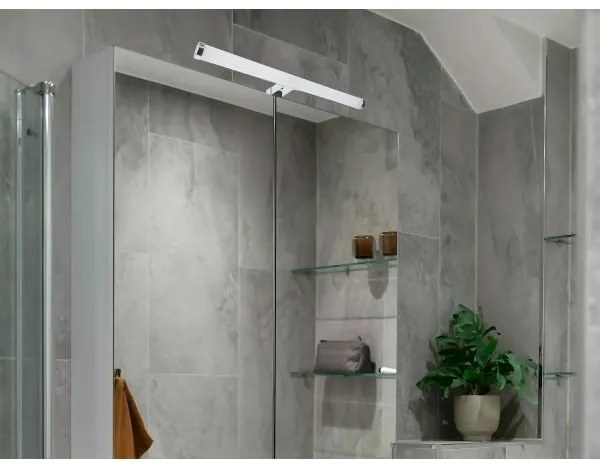 Lampada a LED per specchio da bagno 10W/230V 45 cm IP44 cromo lucido