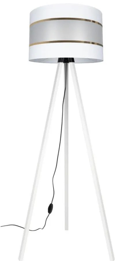 Lampada da terra CORAL 1xE27/60W/230V bianco/oro