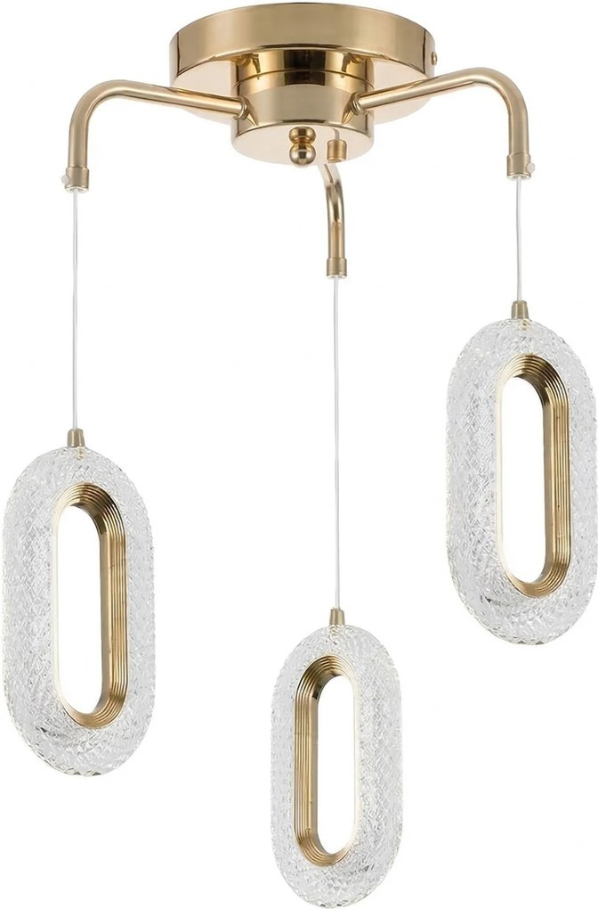 LAMPADA LED A SOSPENSIONE DA SOFFITTO G173-3CP GOLD