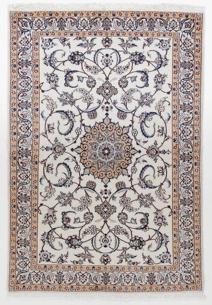 Nain Tappeto 100x150 (Iran) Annodato A Mano