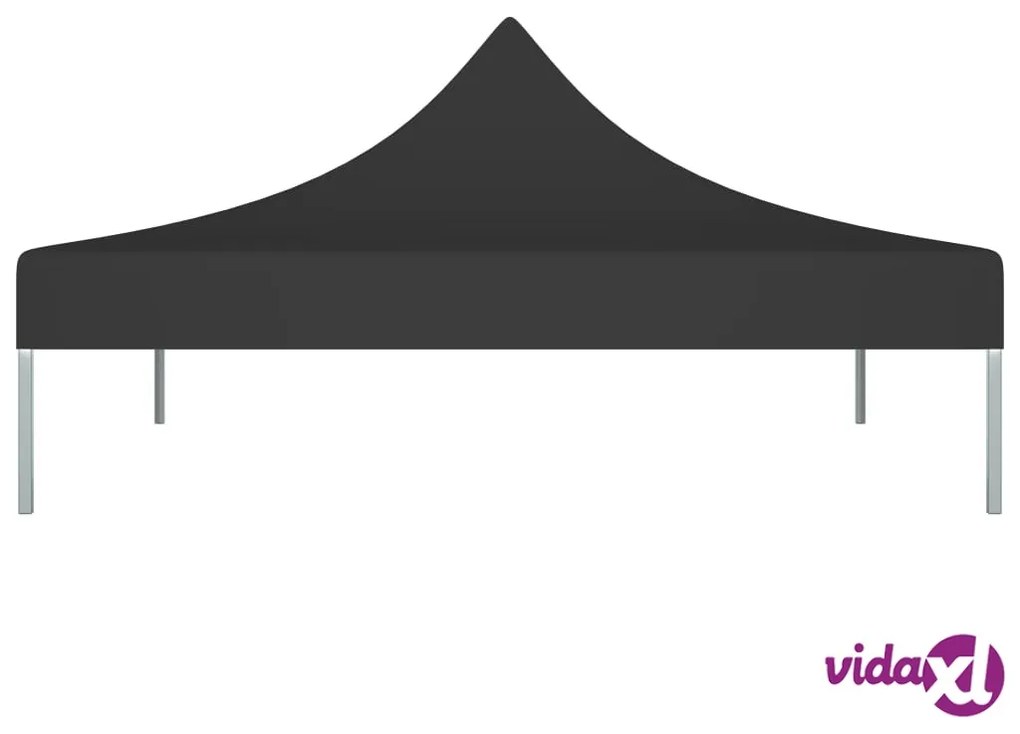 vidaXL Tetto per Tendone per Feste 3x3 m Nero 270 g/m²