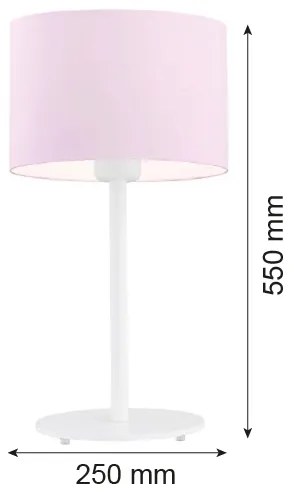 Argon 4128 - Lampada da tavolo MAGIC 1xE27/15W/230V rosa/bianco