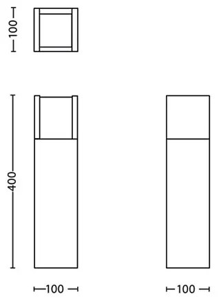Philips - Lampada LED da esterno ARBOUR LED/3,8W/230V 40 cm IP44