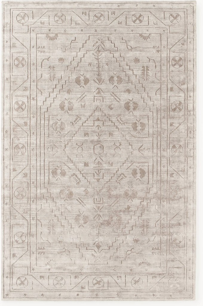 Tappeto in viscosa intrecciato a mano Shaila