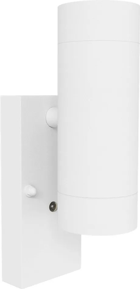 Applique Bidirezione GU10 con Sensore Crepuscolare IP65 - Bianca