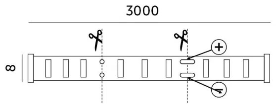 Striscia LED dimmerabile LUMOS 25W 230V 3m 4000K