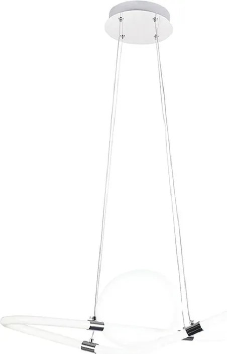 Lampadario LED moderno Handy grigio, luce naturale 4700 lumen, NOVECENTO