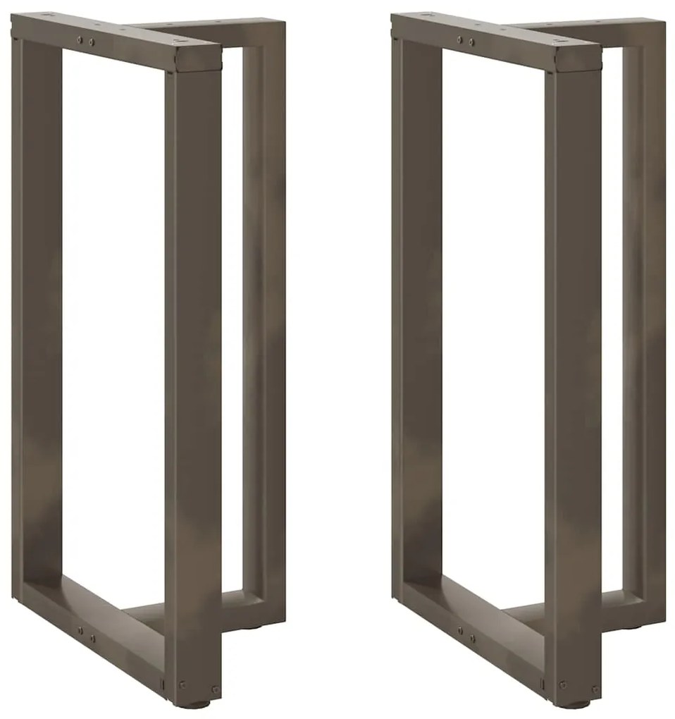 Gambe Tavolo Bar A T 2 Pz Naturale 60x35x(100-101) Cm Acciaio /