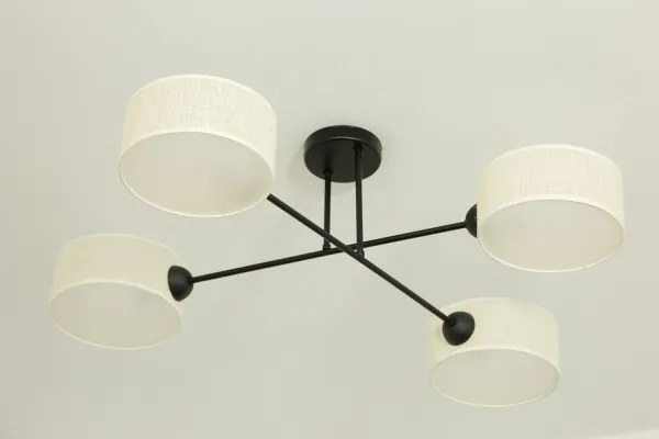 Brilagi - Lampadario a plafone VIRGO 4xE14/40W/230V crema/nero