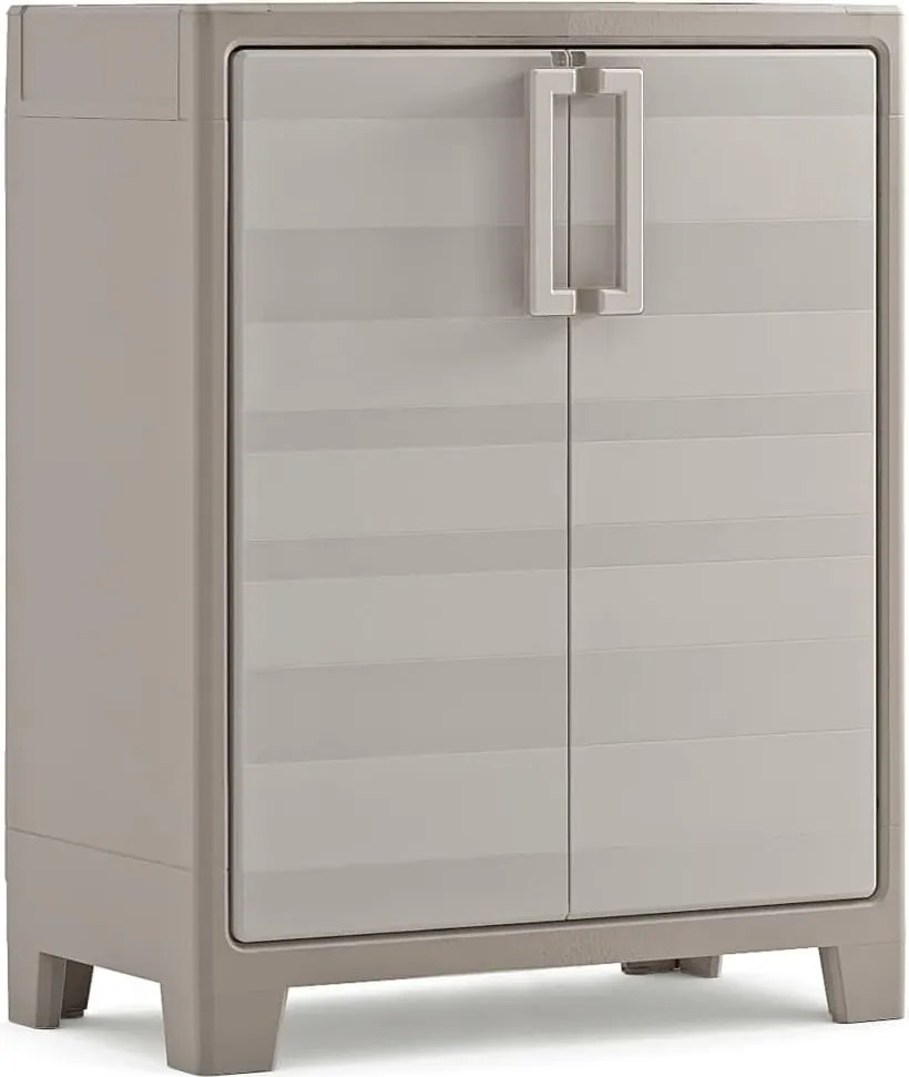 Armadio 2 Ripiani 80x44x100 cm Keter Gulliver Basso XL Sabbia e Beige...