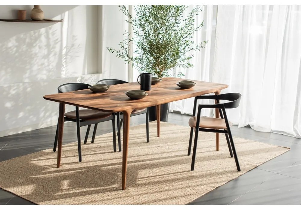 Tavolo da pranzo in legno di noce 90x200 cm Fawn - Gazzda