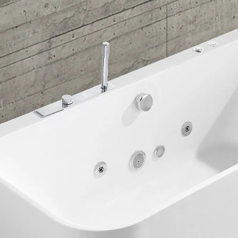 Kamalu - Vasca idromassaggio design elegante bianco lucido | KFF-1700
