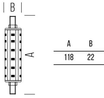 Lineare 1055lm 8,2W 118mm R7s WW DIM