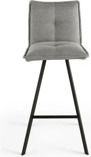 Sgabello cucina tessuto Grigio Chiaro - bar SILA 2 sgabelli