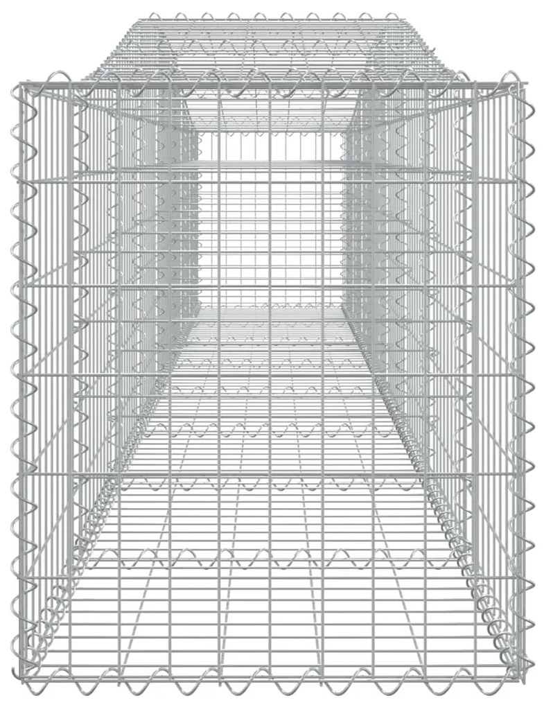 Cesti Gabbioni ad Arco 5 pz 400x50x60/80 cm Ferro Zincato